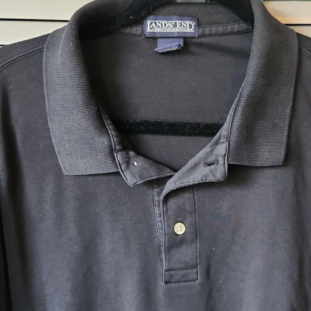 Lands’ End Black Men’s Polo